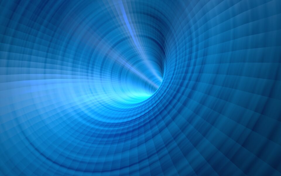 Abstract Digital Blue Background. Space Technology combined Back